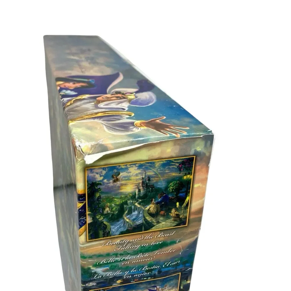 Disney 4x500 Little Mermaid Piece Puzzle Set Thomas Kinkade Aladdin Belle Ceaco